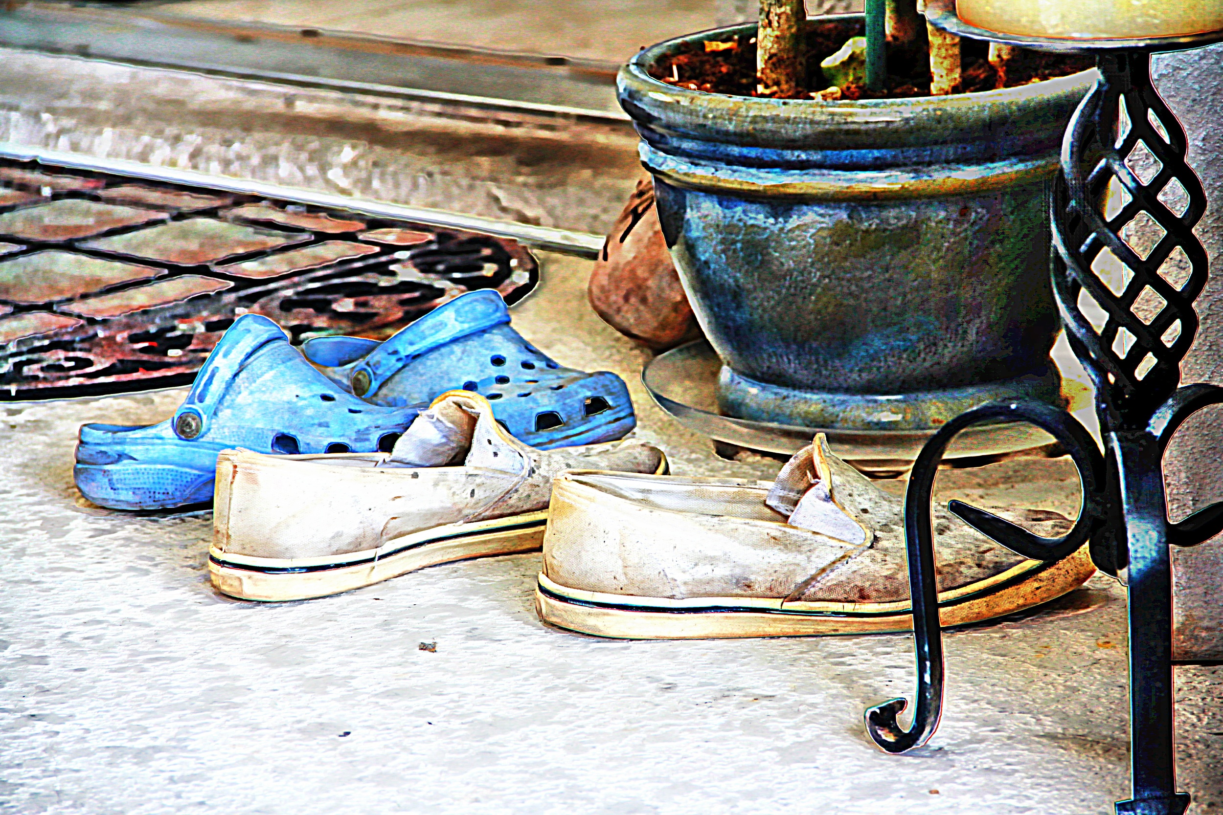 Dirty Old Shoes in Color  W114