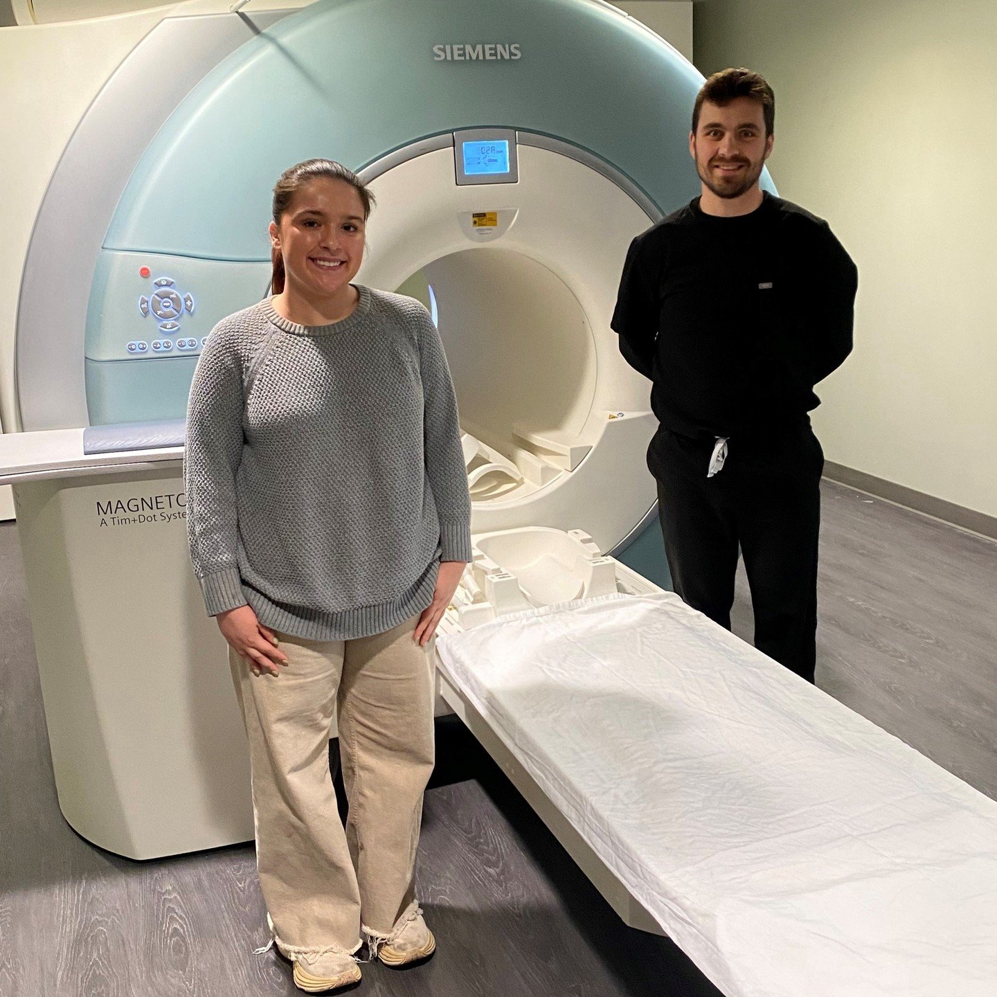 We had a lovely visitor come and shadow us at VT Open MRI. Ellen from Colchester High School came in and got to see a behind the scenes look at what our technologists do here. Including checking out our new 3T Wide Bore MRI! We sadly did not get a pi