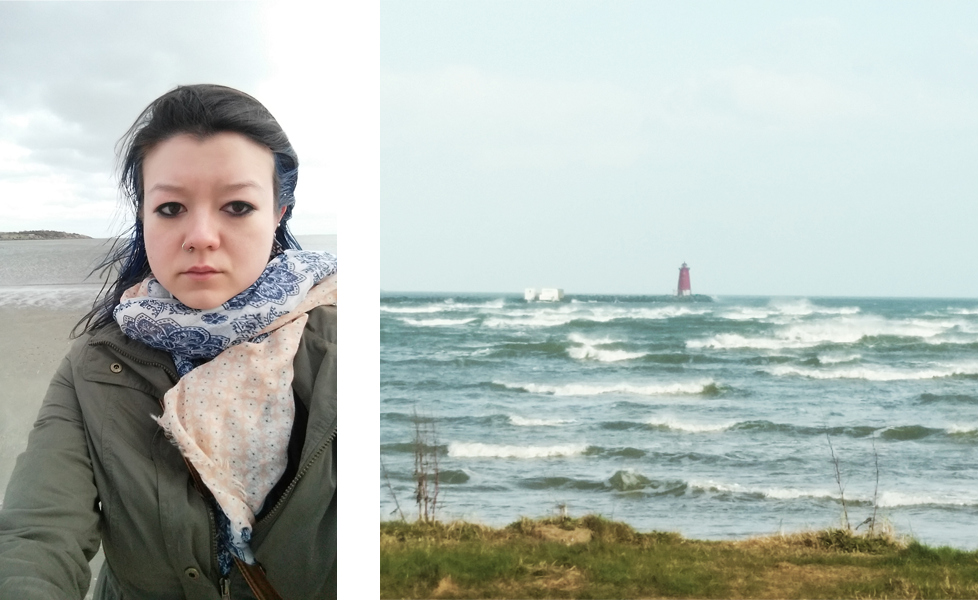 Just hiking on the beach. Sad, sad beach. Why can't all places with beaches be swimmable. And the South Wall.