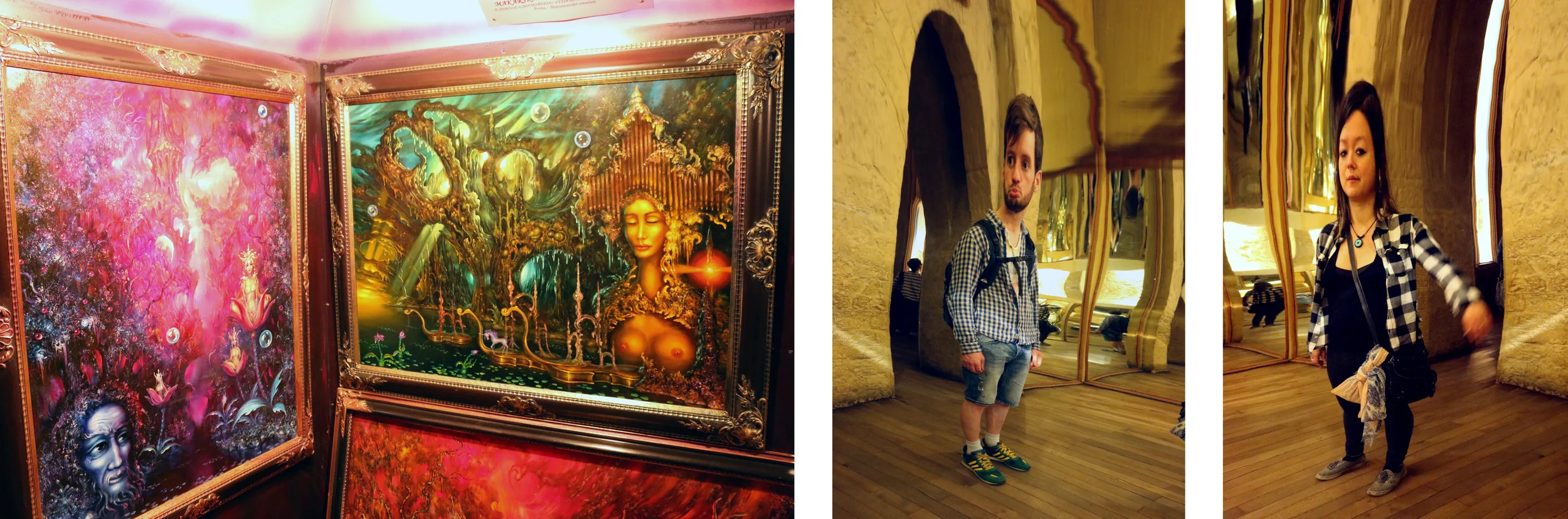 We found this neat little museum with fantastical works painted by Czech artist Reon Argondian. Then, we found a house of mirrors.