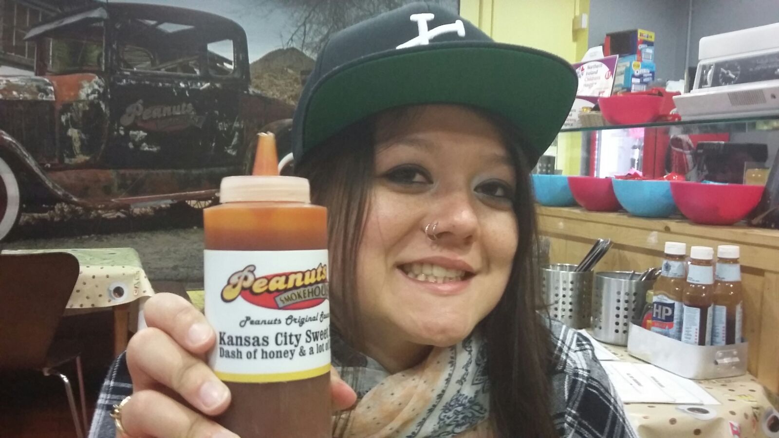 "Kansas City Barbeque" Sauce found in Belfast. It wasn't bad. 