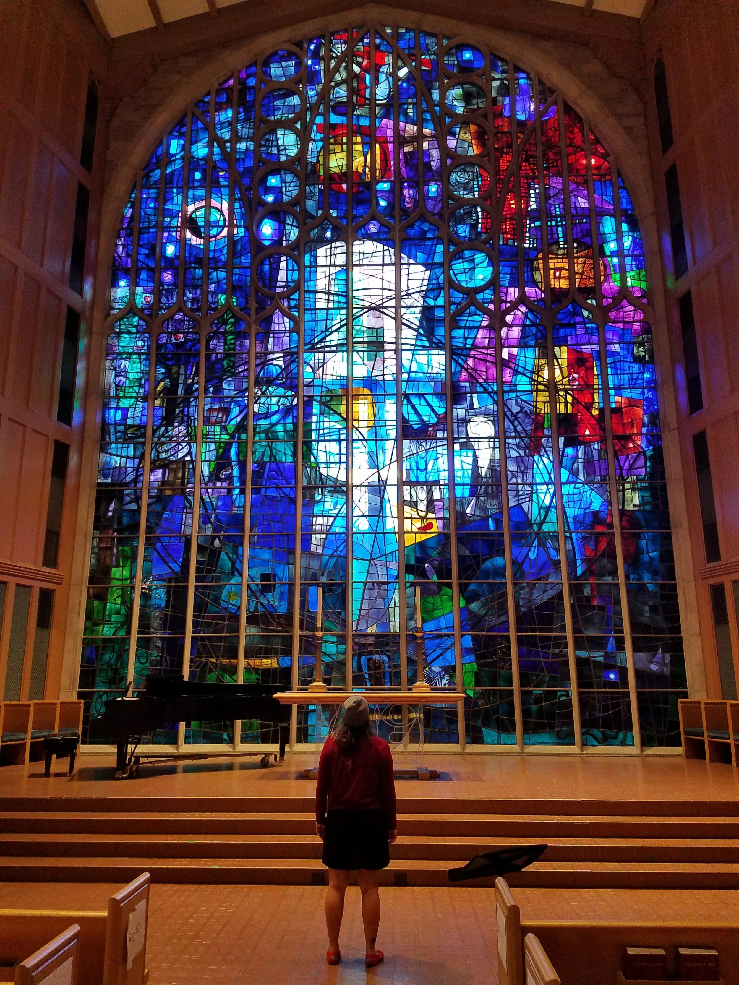 The chapel my grandfather taught in and where his memorial was held.