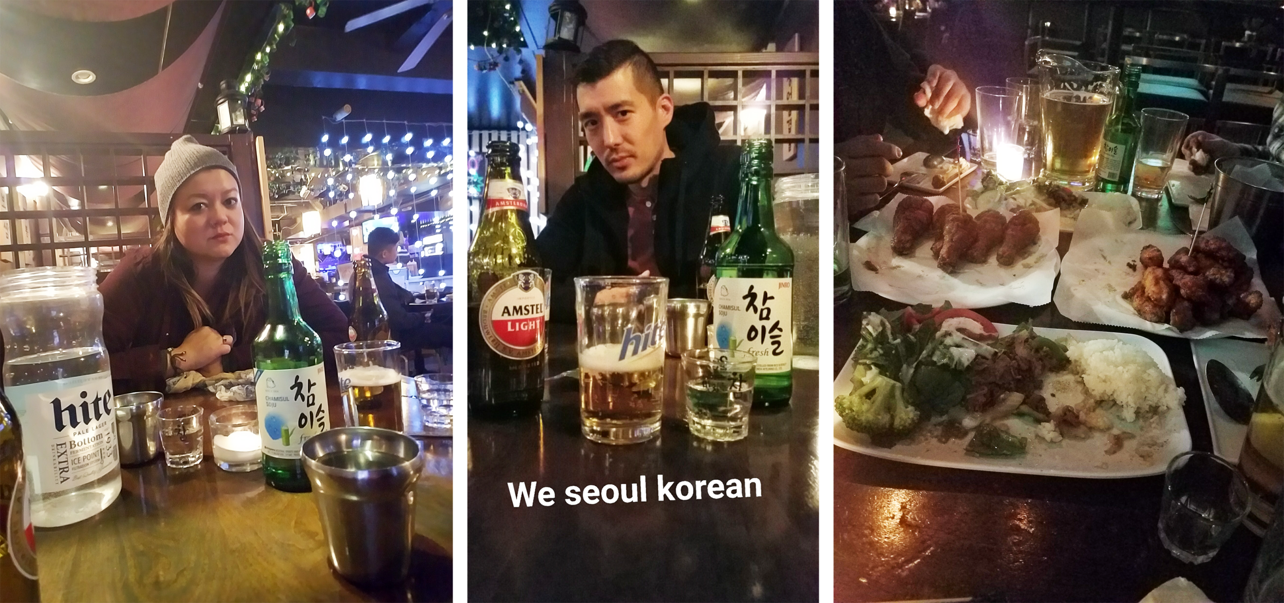 Hanging in Koreatown, since we obviously are seoul Korean. Also, blue steele. Duh.