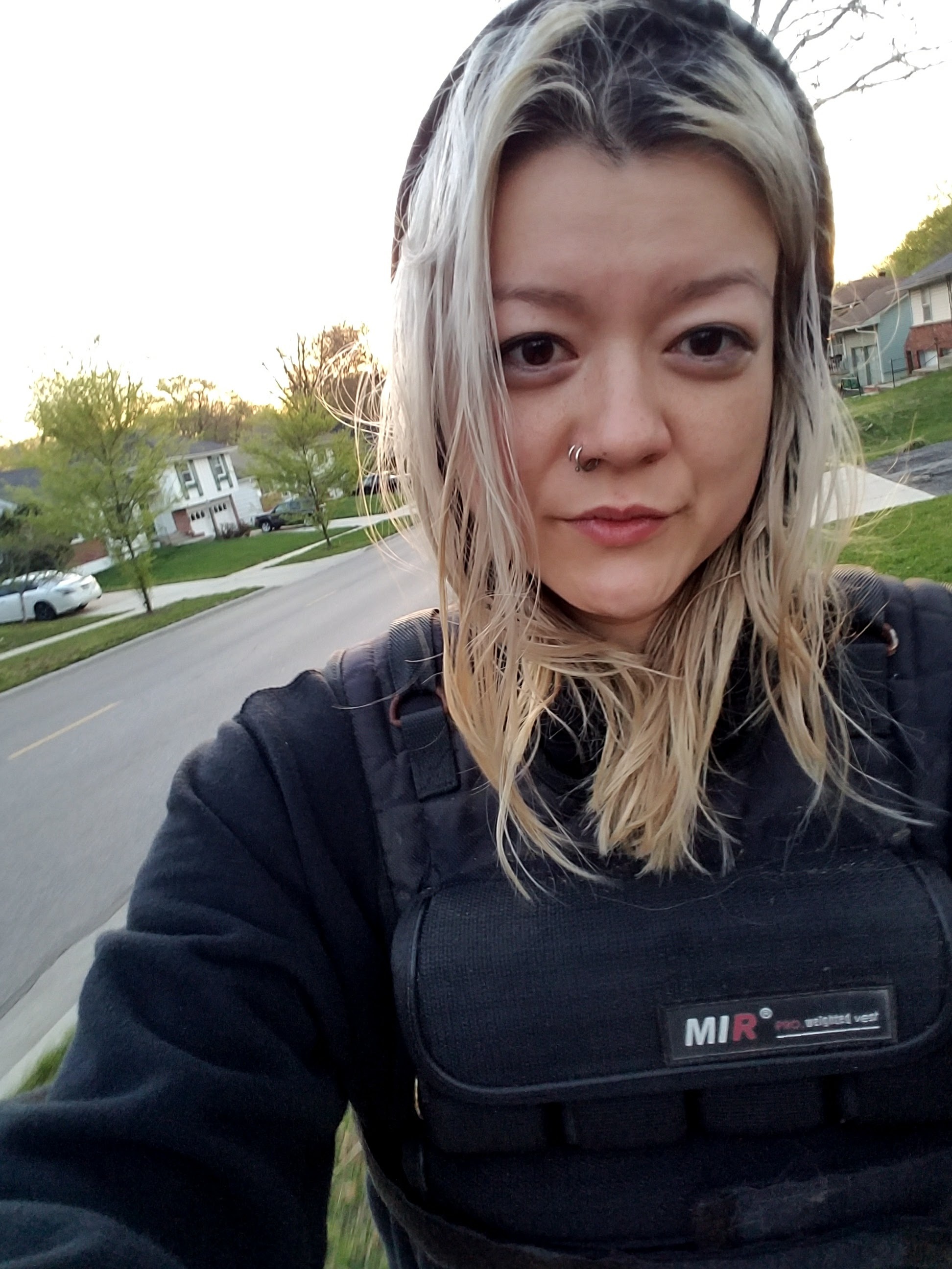Weight vest walks are not fun.