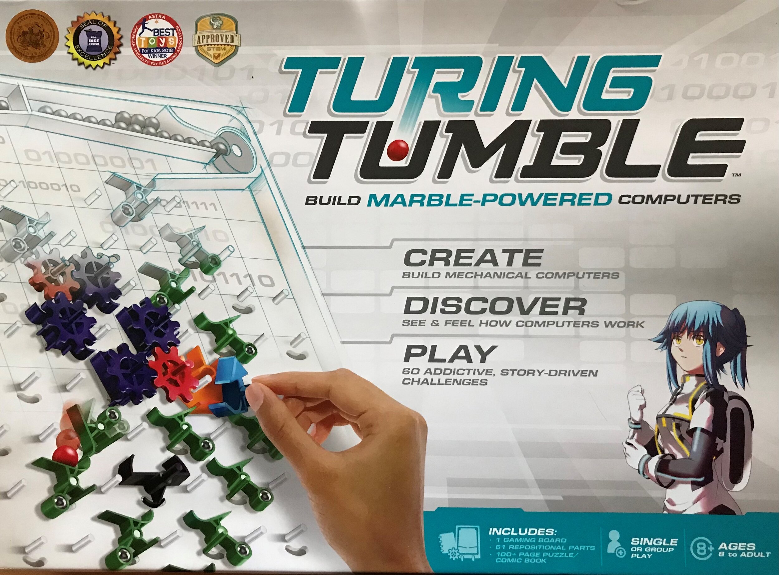 Turing Tumble Replacement Puzzle Book – Upper Story