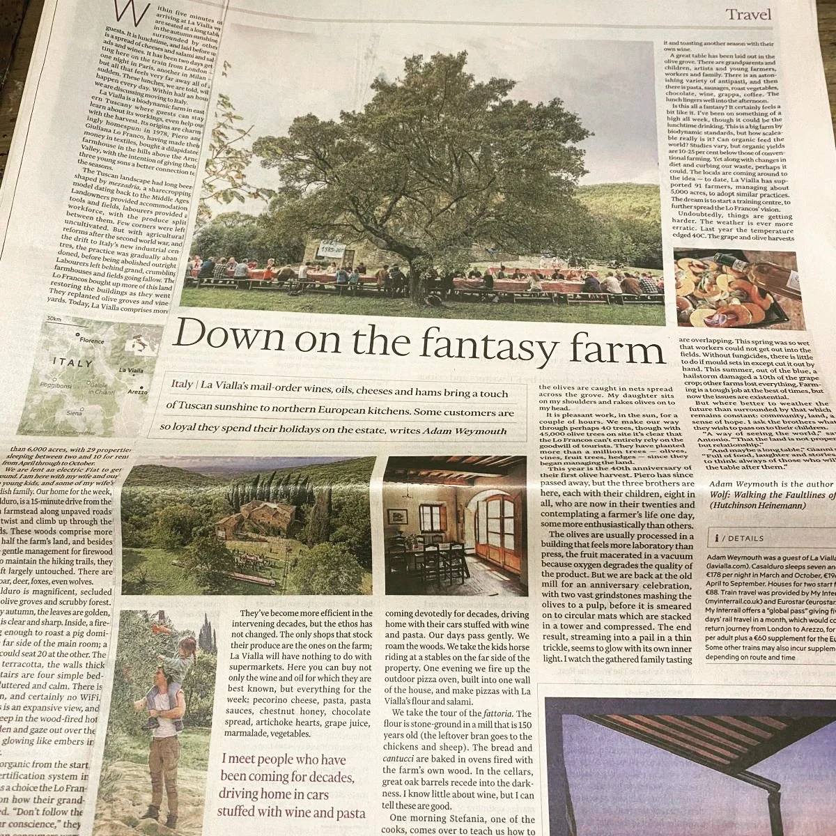 This October just gone Ulli and I took the kids to @fattorialavialla. La Vialla is the largest biodynamic farm in Italy, and truly, one of the most inspirational projects I've ever come across. 

It was the 40th anniversary of their first olive harve