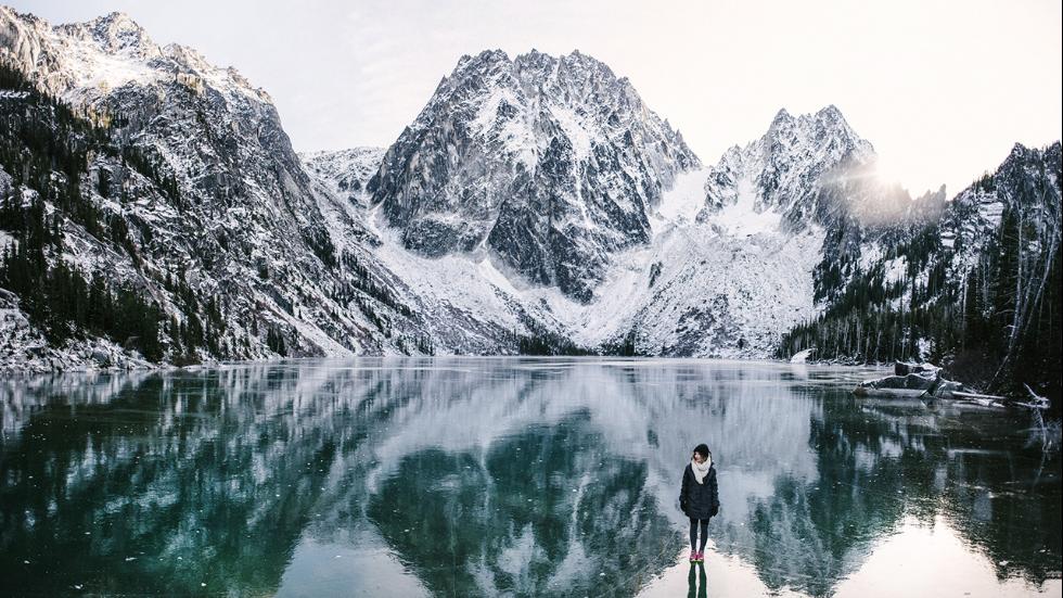 This scene was captured by Stewart at Colchuck Lake in Washington. 