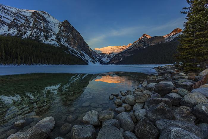 Sunrise at Lake Louise, Banff National Park