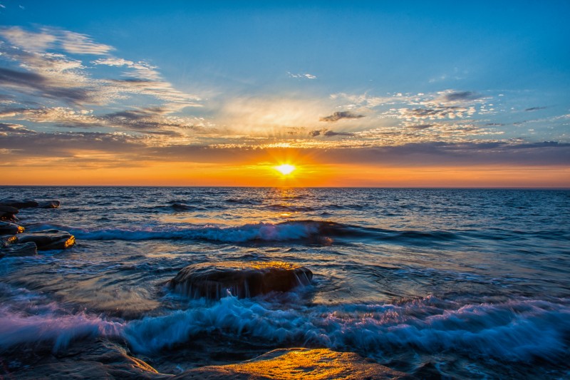 This photo is called "Oceanview Sunset" taken by Angela O'Connell . She said, "this photo was taken on my and my husband's first trip to Pictou Island, NS. It was such a beautiful evening to watch the sun go down and what a beautiful place to see and watch AND photograph that happening!"