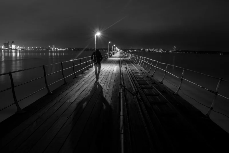 This photo is called "THE LONELY COMMUTER - HYHE PIER" and was taken by Jamie Percy . She said, "I've chosen one of my proudest pieces for World Photo Day. I created this long expo "the lonely commuter" for a college project using my 18-50mm lens, remote shutter on 10 second delay, f10 with SS 13, ISO 200 and me as the model! This image brings back those emotions felt on that long and lonely walk in those cold, dark early winter mornings. It has personal meaning and I'm please to say now hangs in the gallery at Southampton City College."