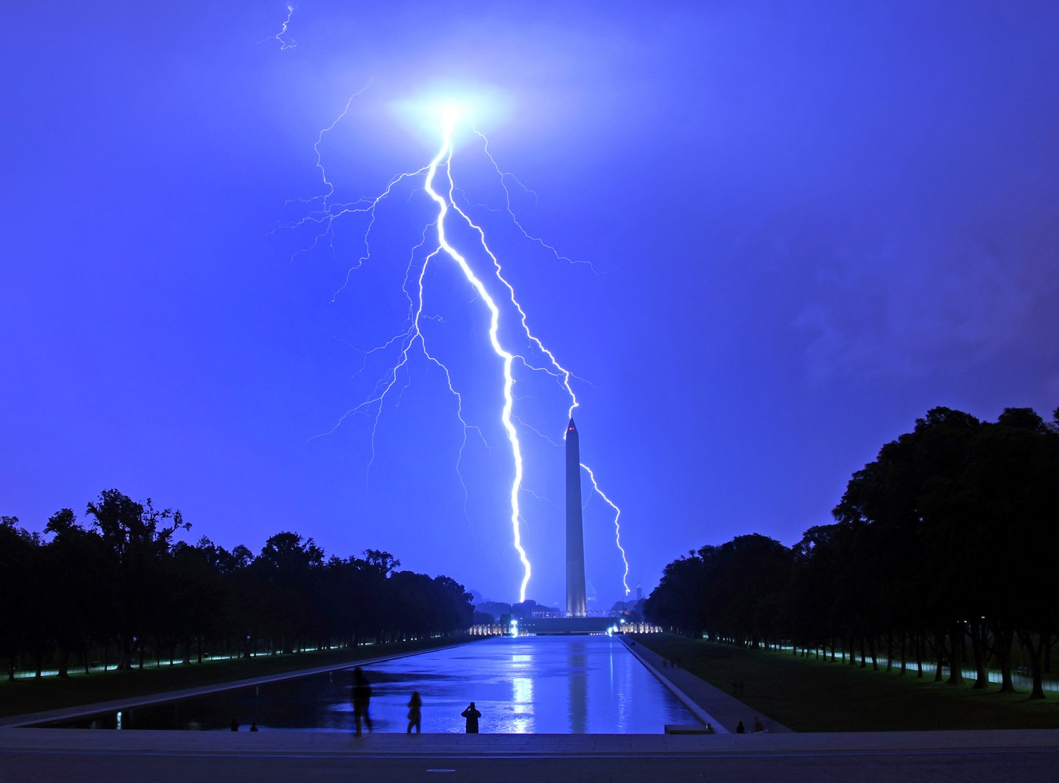Distant lightning from a departing thunderstorm, July 19, 2016. Photo credit: Kevin Ambrose