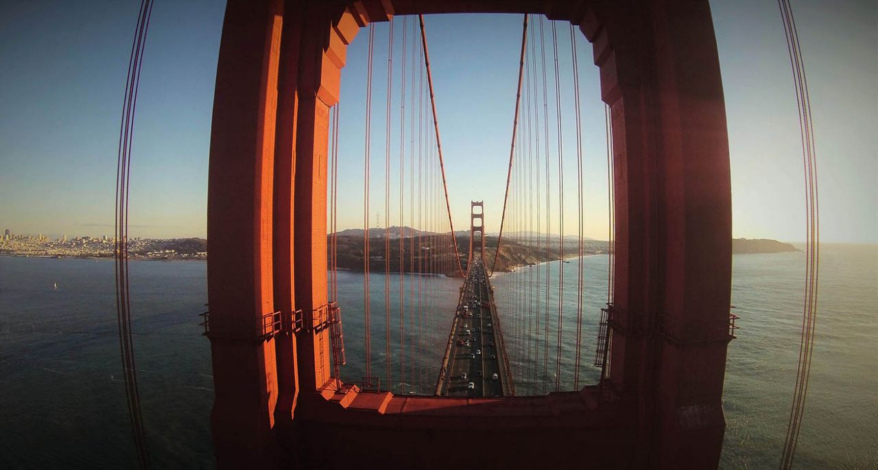 The Golden Gate Bridge, San Francisco. Photo by GotShots, taken at 88 feet.