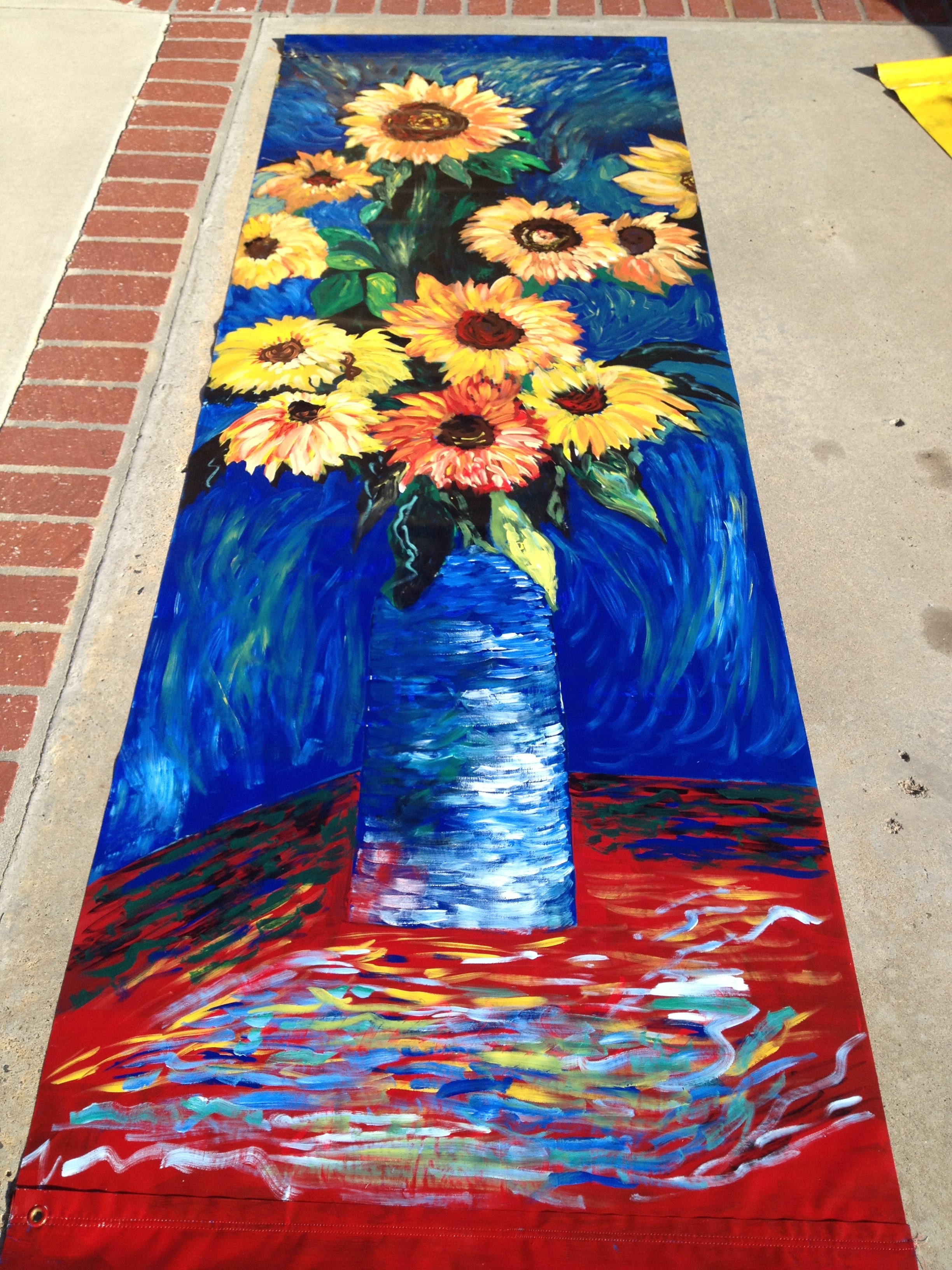 Hand-Painted Banner - Monet