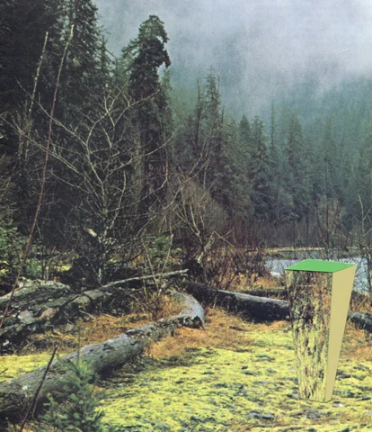 Otherscapes 6, 2013 collage. 12.5 x 11 inches