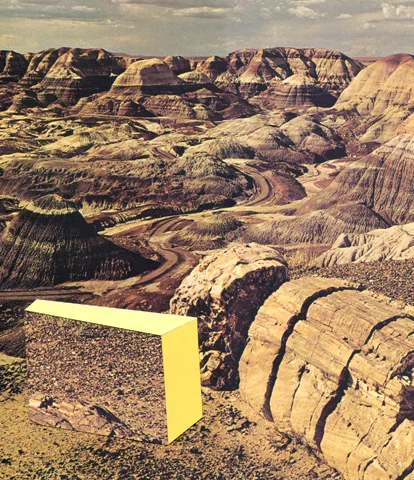 Otherscapes 7, 2013 collage. 12.5 x 11 inches