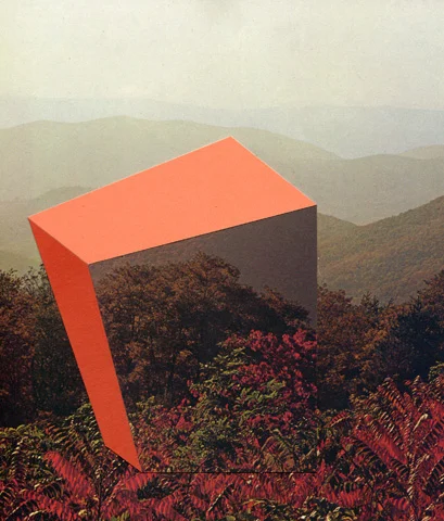 Otherscapes 9, 2013 collage. 12.5 x 11 inches