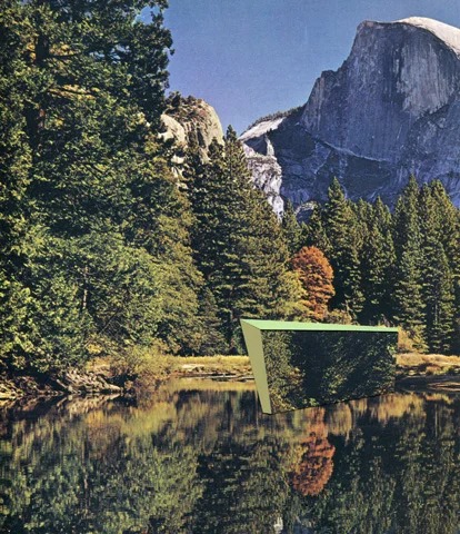Otherscapes 8, 2013 collage. 12.5 x 11 inches