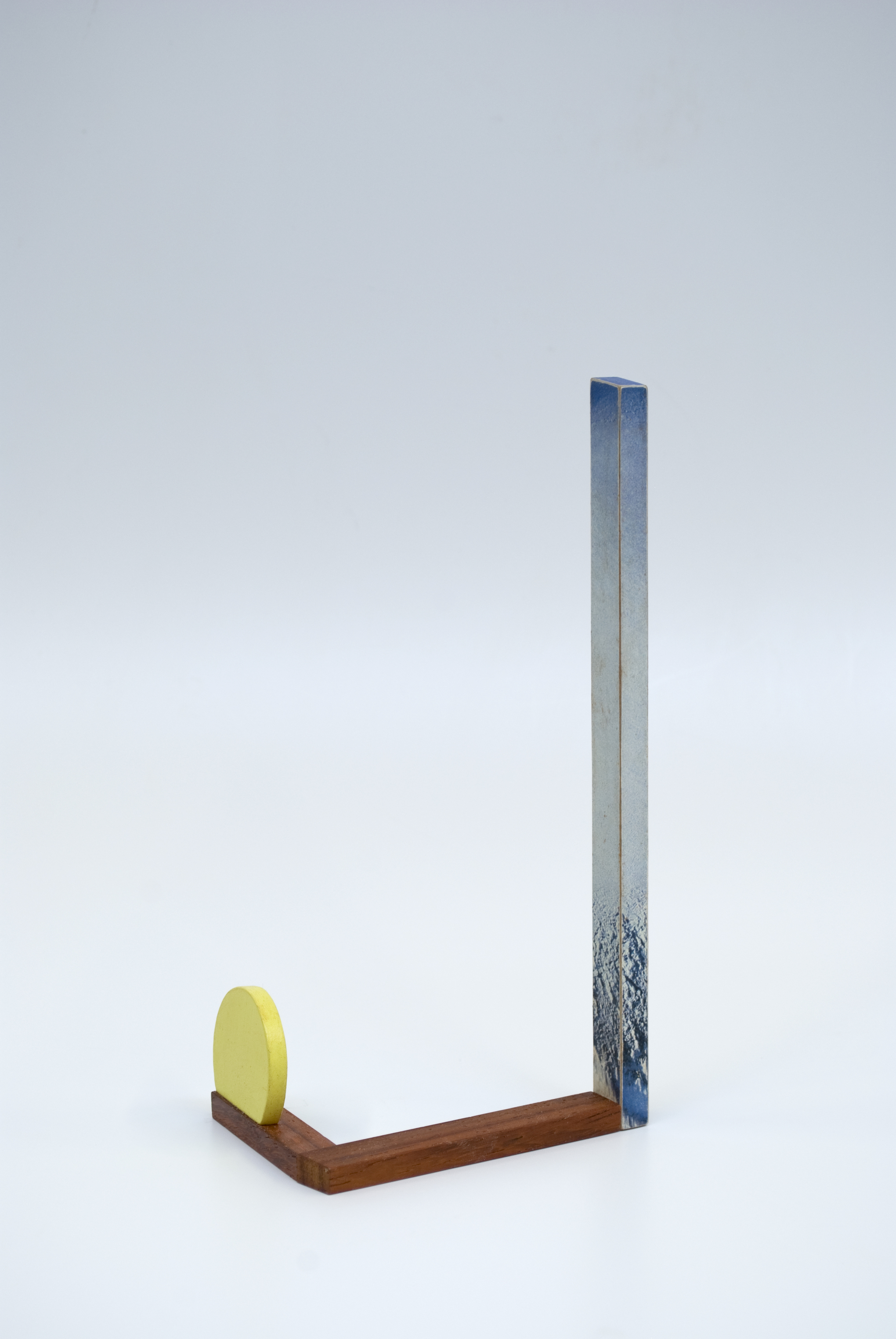   Maquette 7 , 2015  7.5 x 3.5 x 2 inches  Wood, paint, found image 