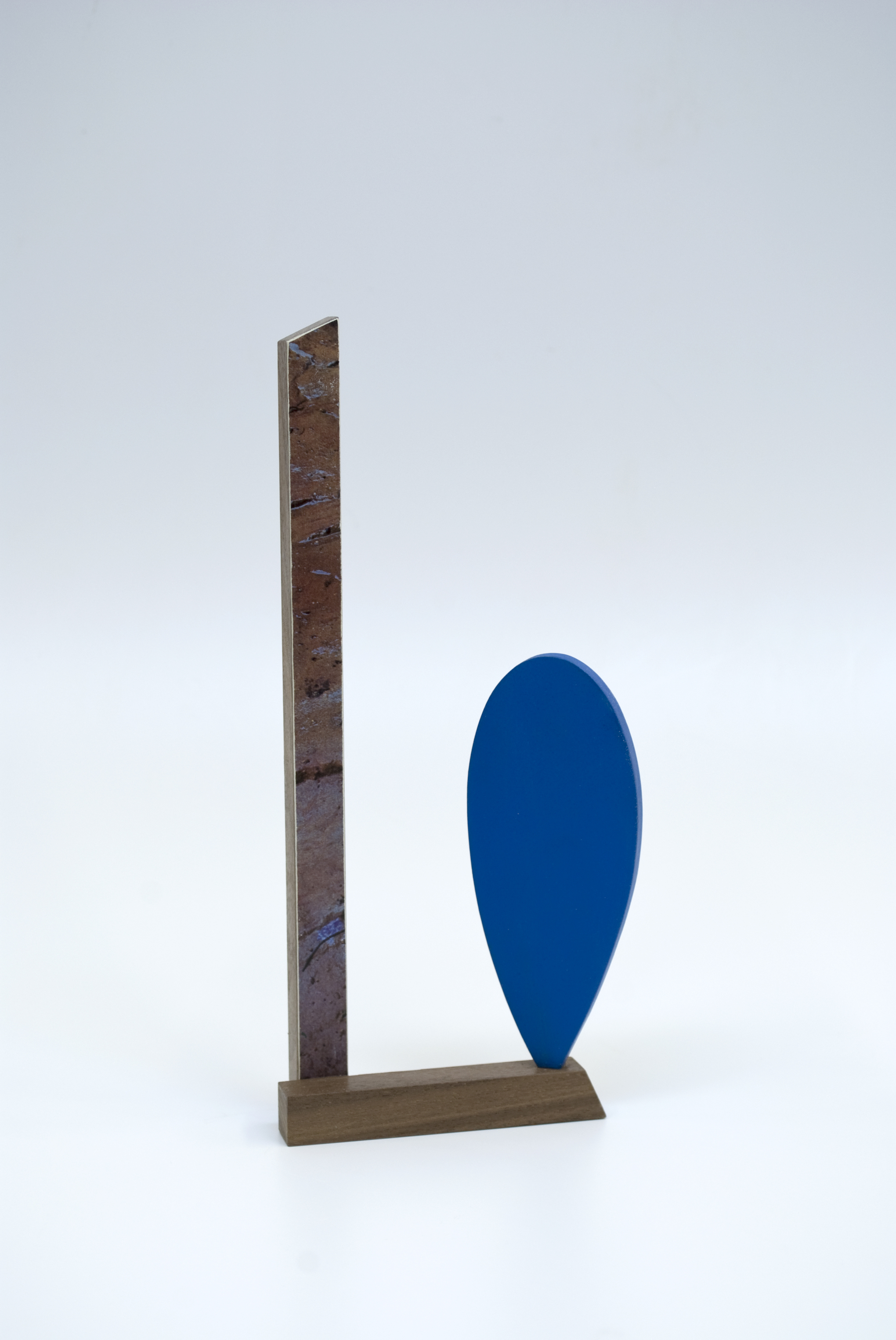   Maquette 9 , 2015  8 x 3 x 1 inches  Wood, paint, found image 