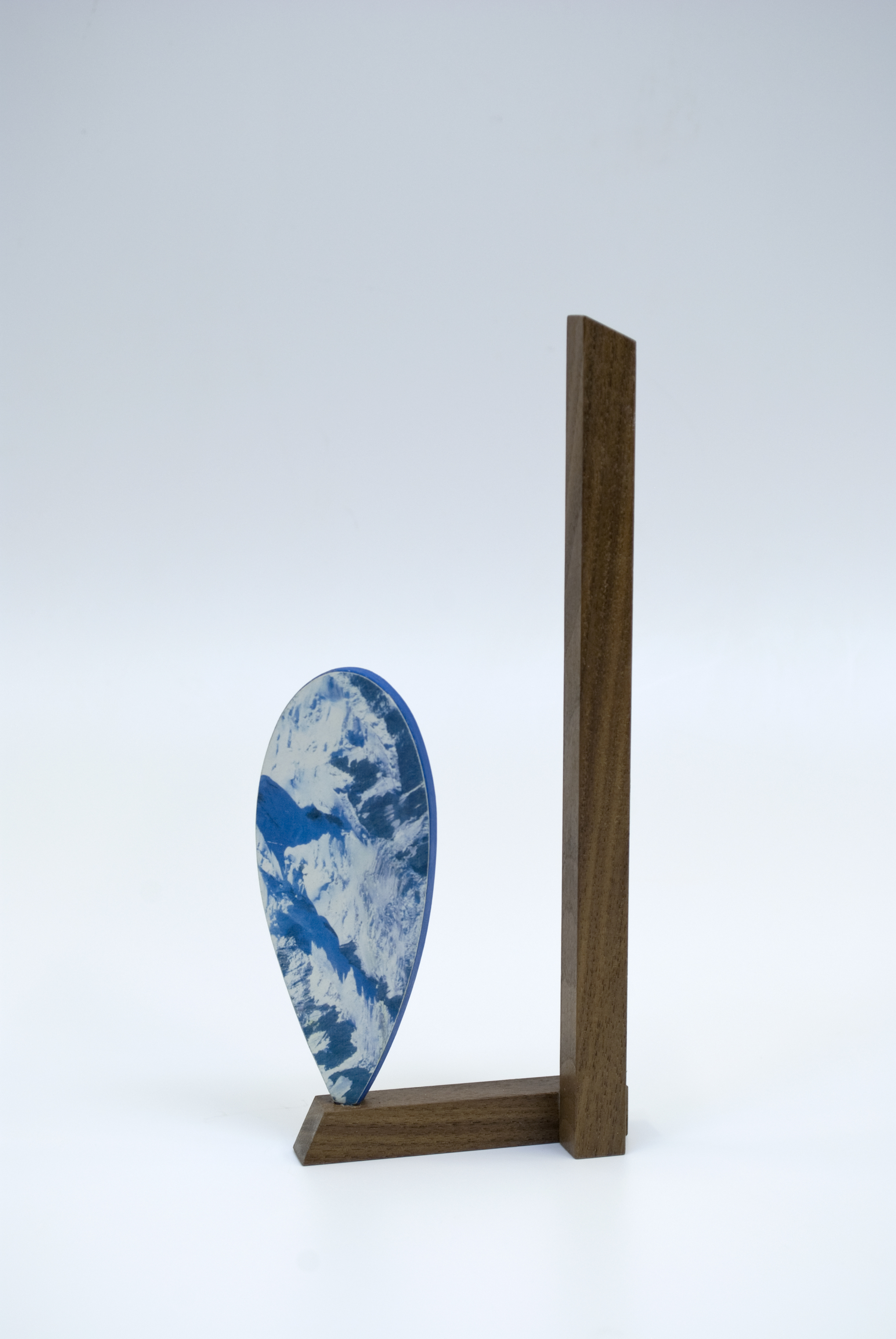   Maquette 9 (back), &nbsp;2015  8 x 3 x 1 inches  Wood, paint, found image 