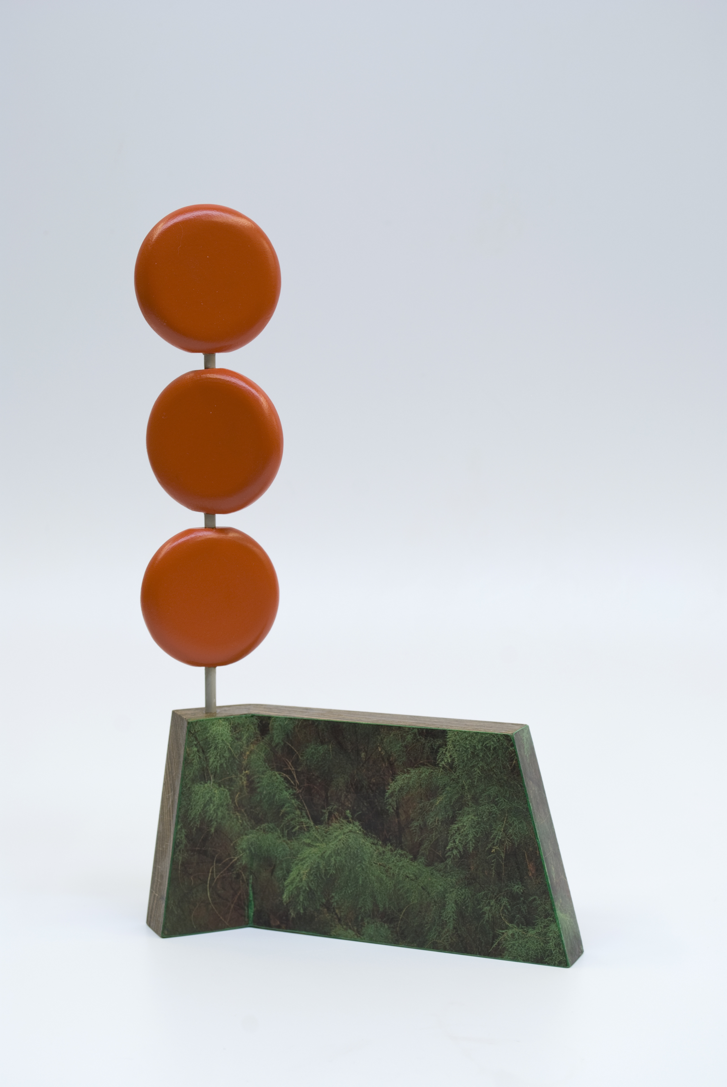   Maquette 11 , 2015  11 x 7 x 2 inches  Wood, paint, found image 