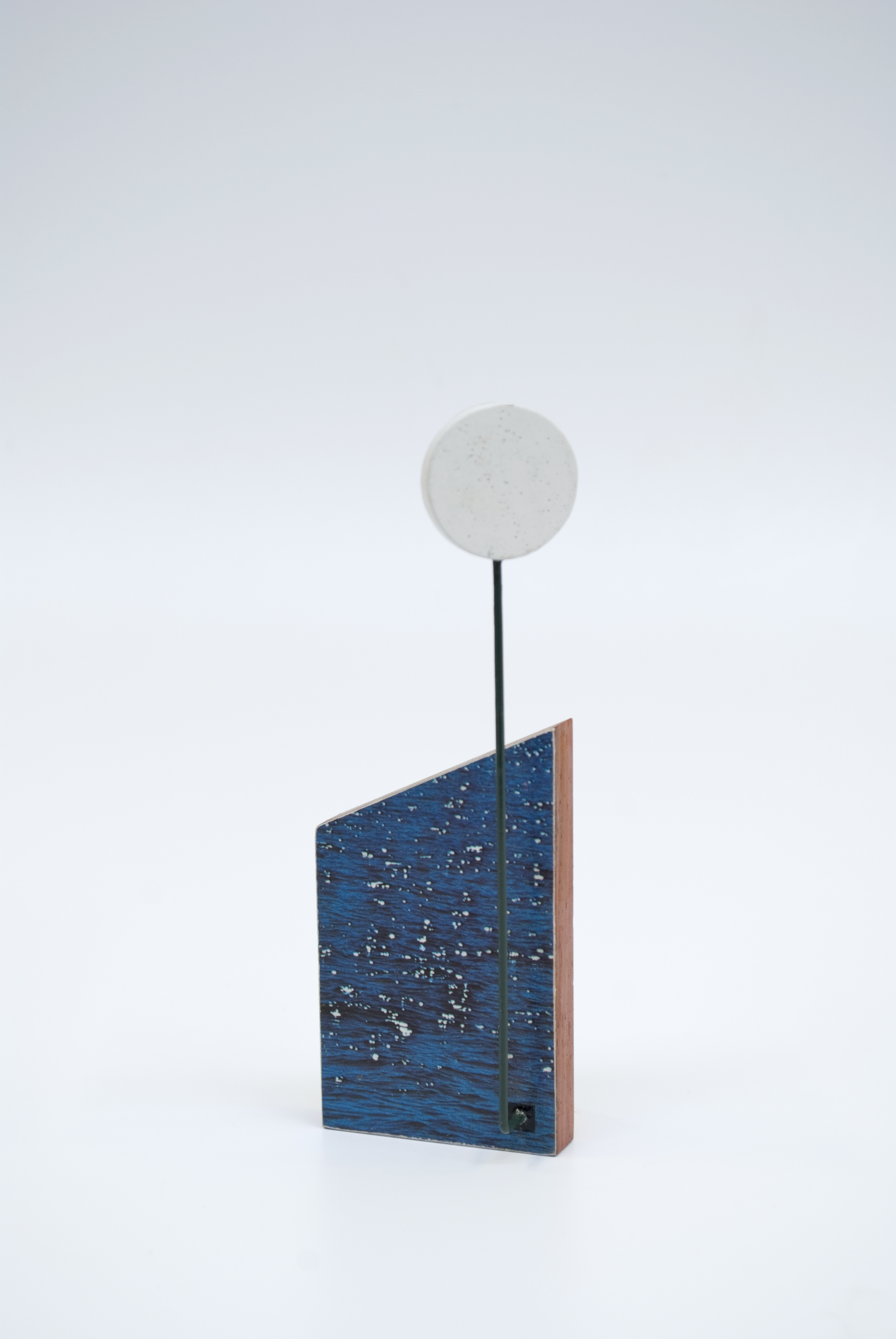   Maquette 12 (back) , 2015  5 x 2 x 1.5 inches  Wood, paint, found image 