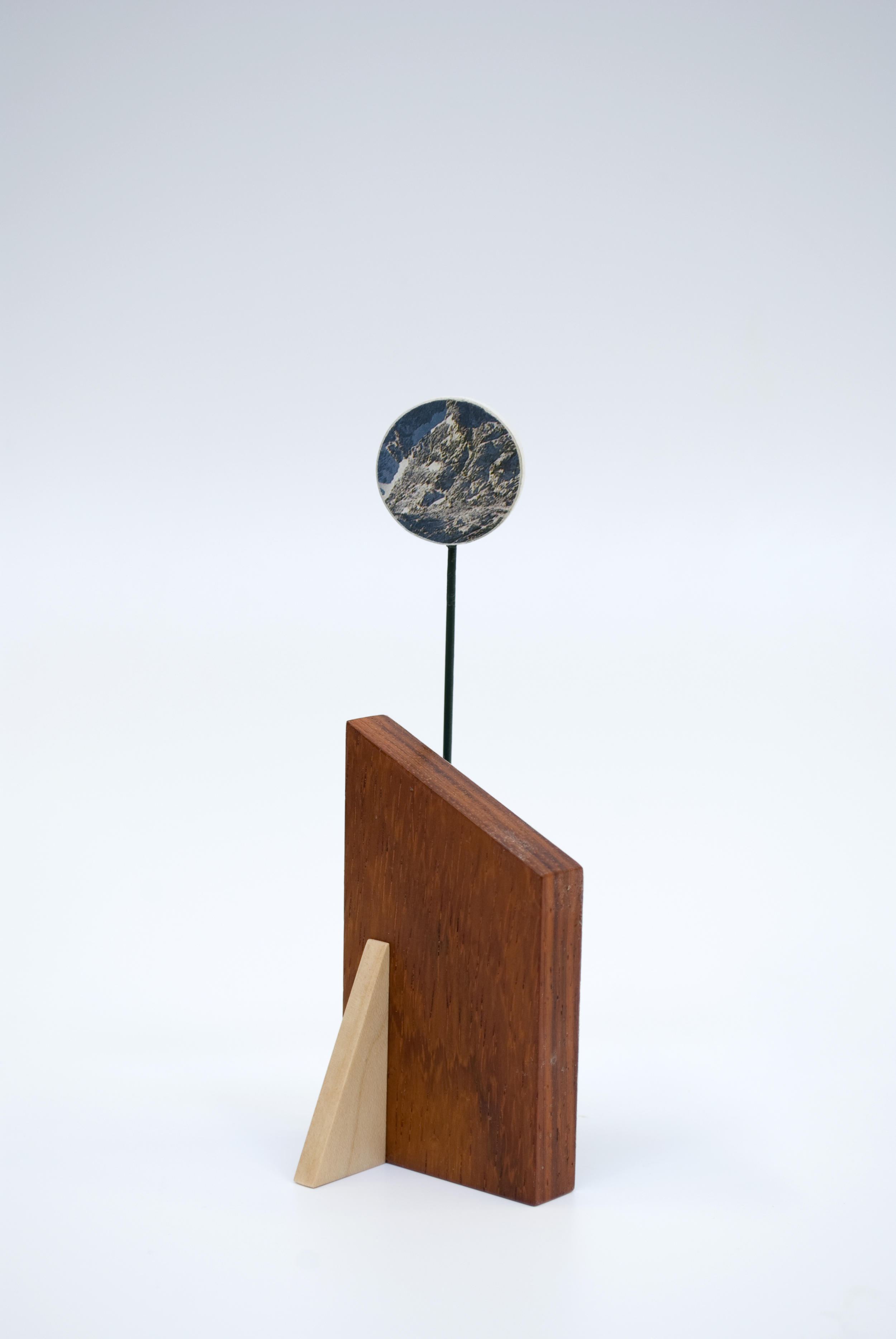   Maquette 12 , 2015  5 x 2 x 1.5 inches  Wood, paint, found image 