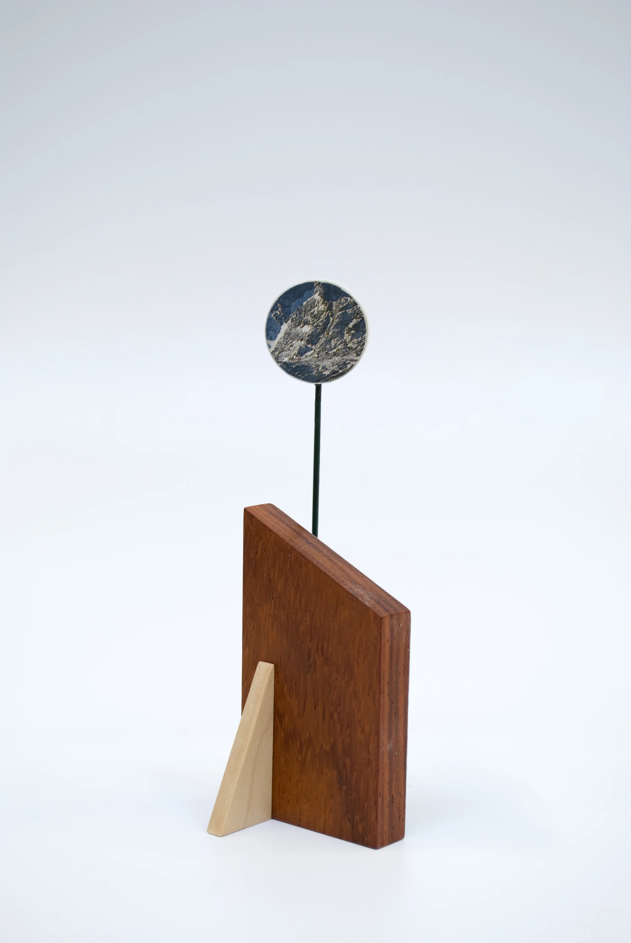 Maquette 12 , 2015 5 x 2 x 1.5 inches Wood, paint, found image