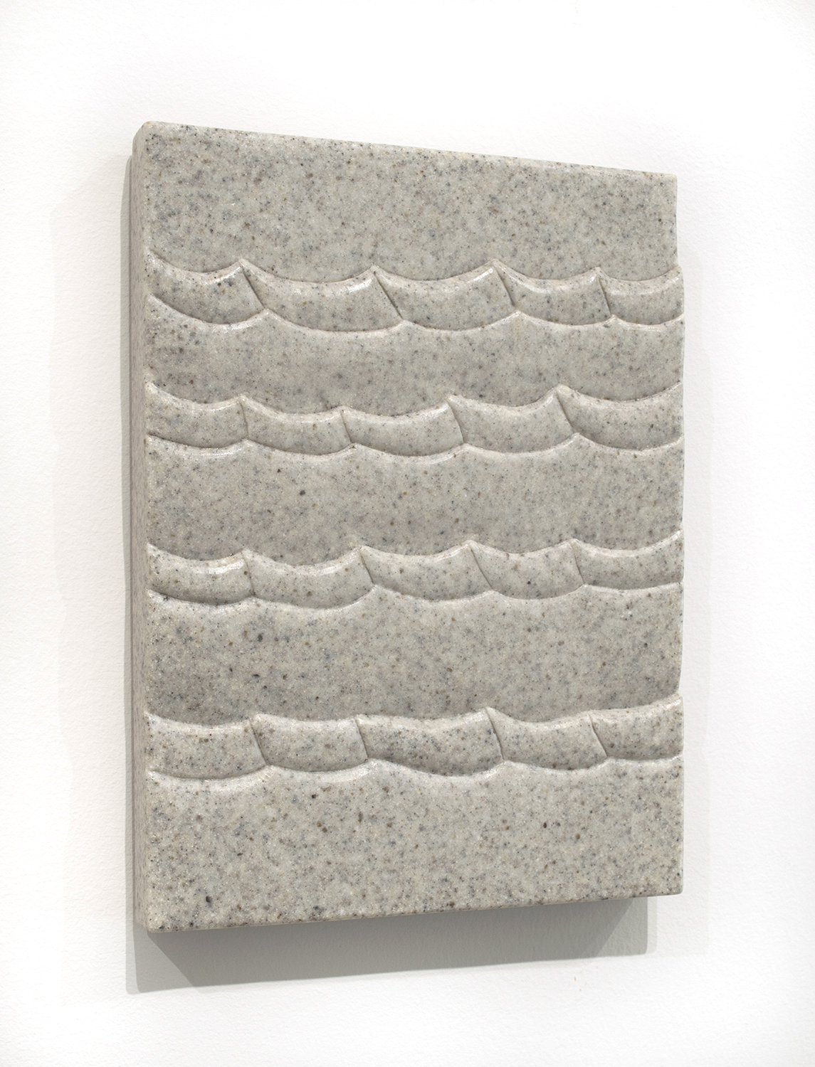   Sea Tablet (Tuscany),  2018  9 x 12 x 1.5 inches  Marble composite 