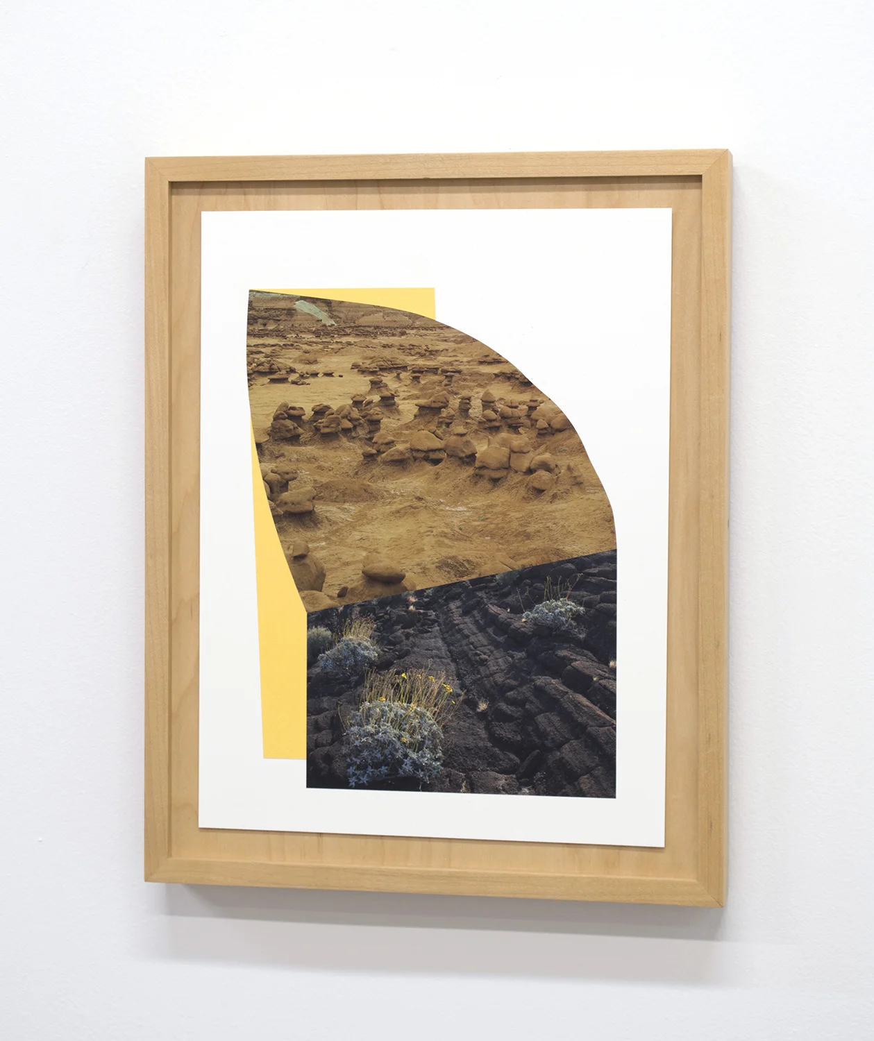 Sorbet & Scales, 2016 15 x 12 inches collage on paper, maple artist's frame