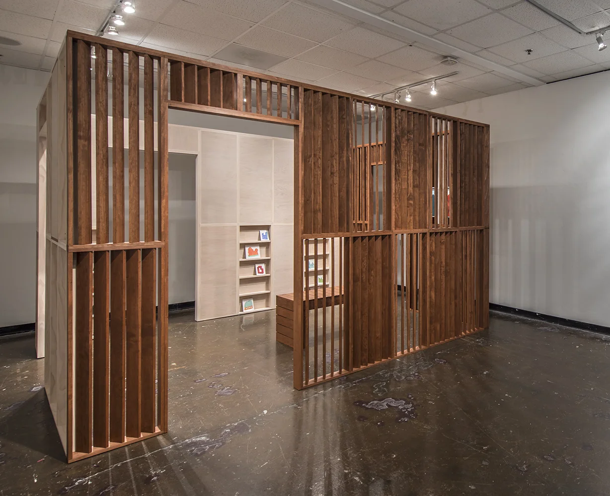 Object Library , 2018 Wood and mixed media 96 x 120 x 144 inches
