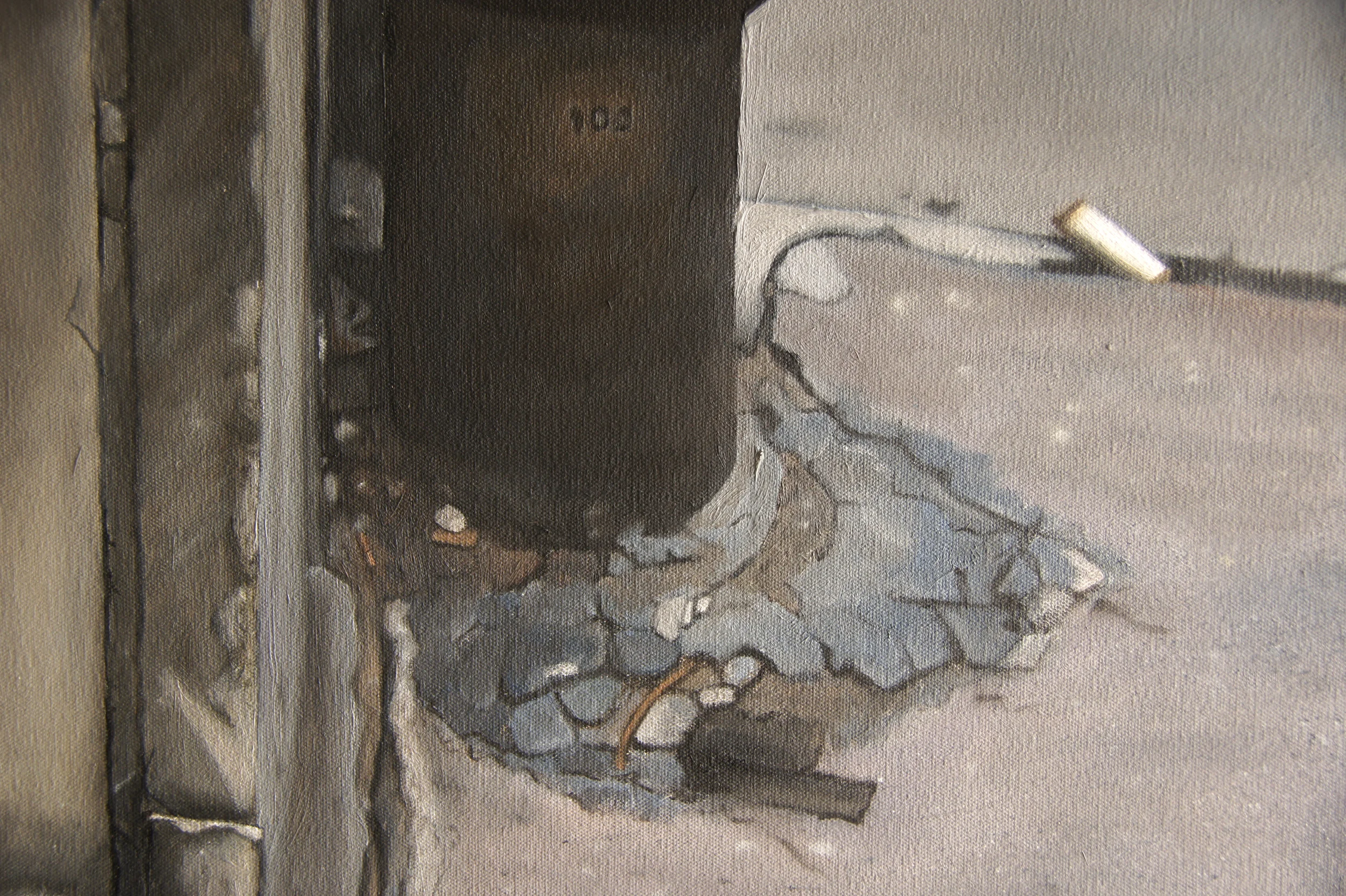 "Paris" (Detail) Oil on Canvas