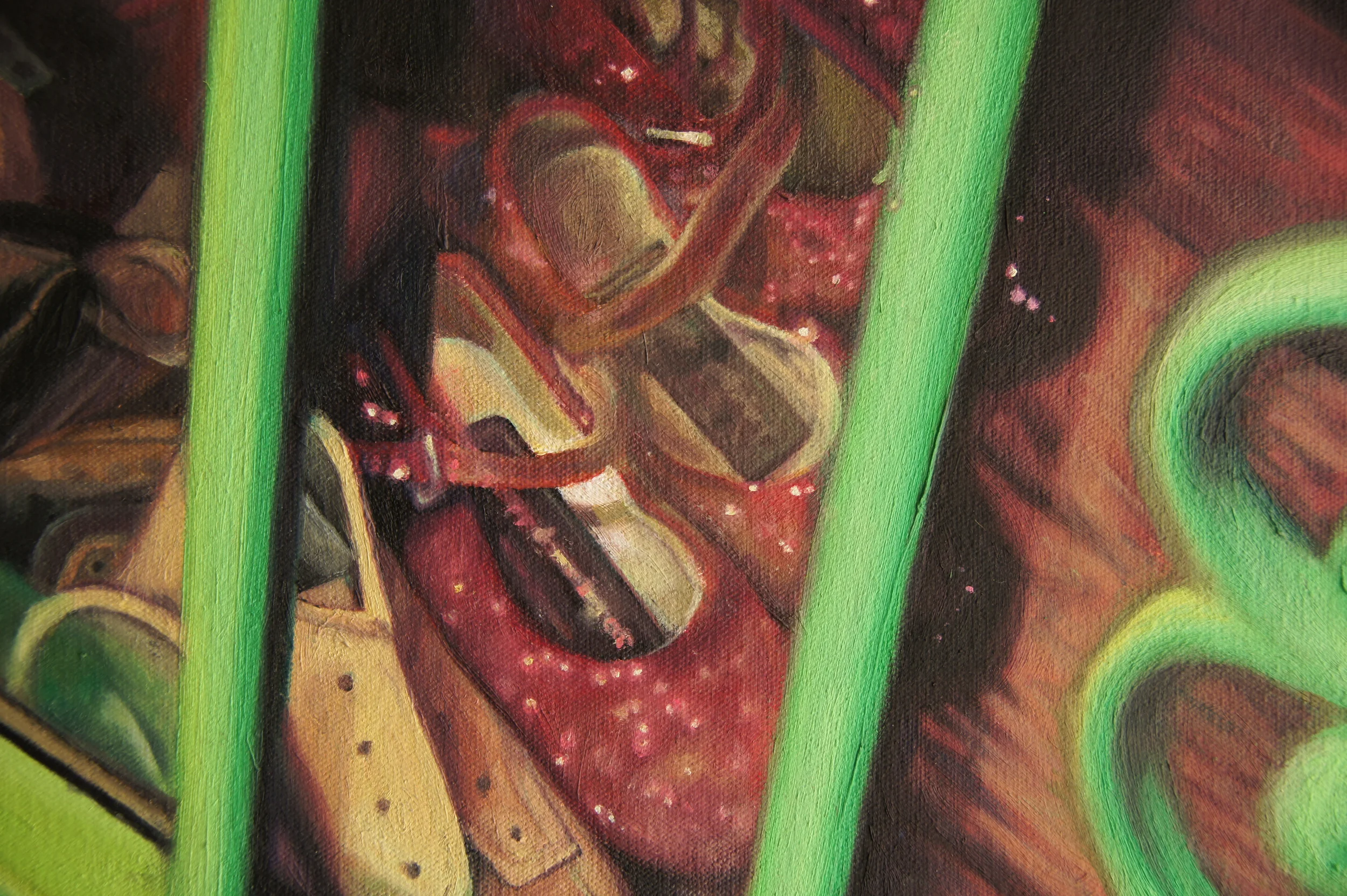"Chicago" (Detail) Oil on Canvas