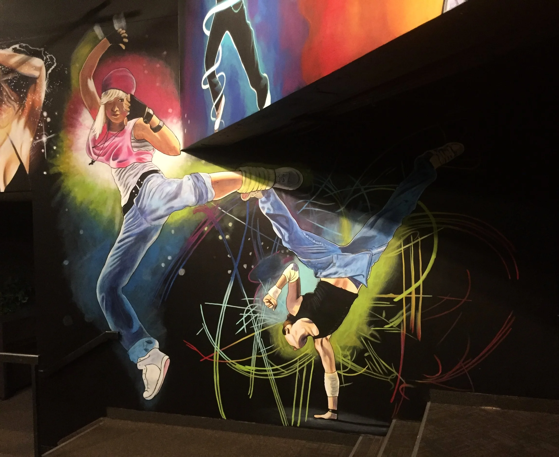 Flashdance murals, Calgary, 2017