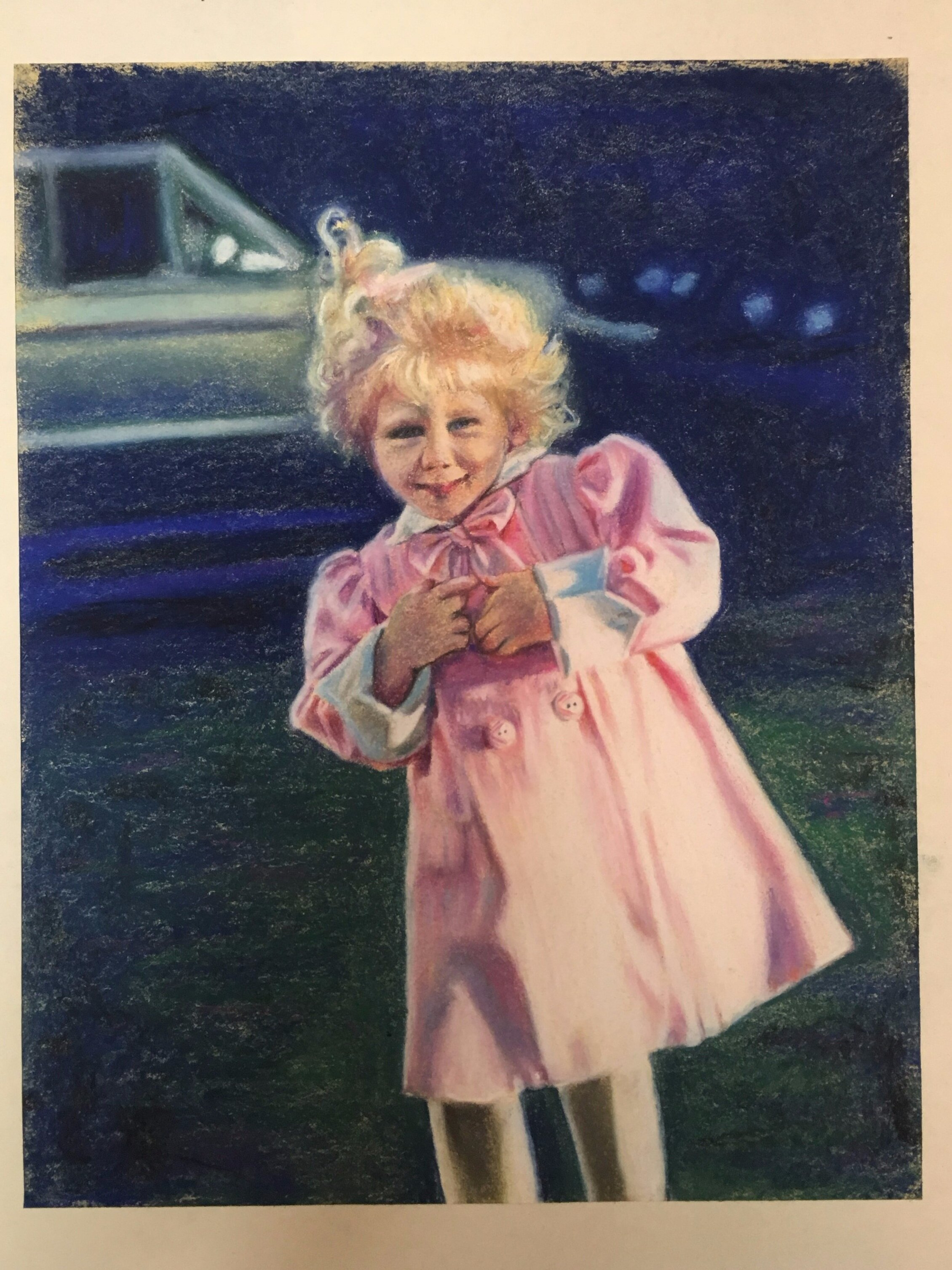 Scotty's Sis. Chalk pastel on paper 11" x 14"