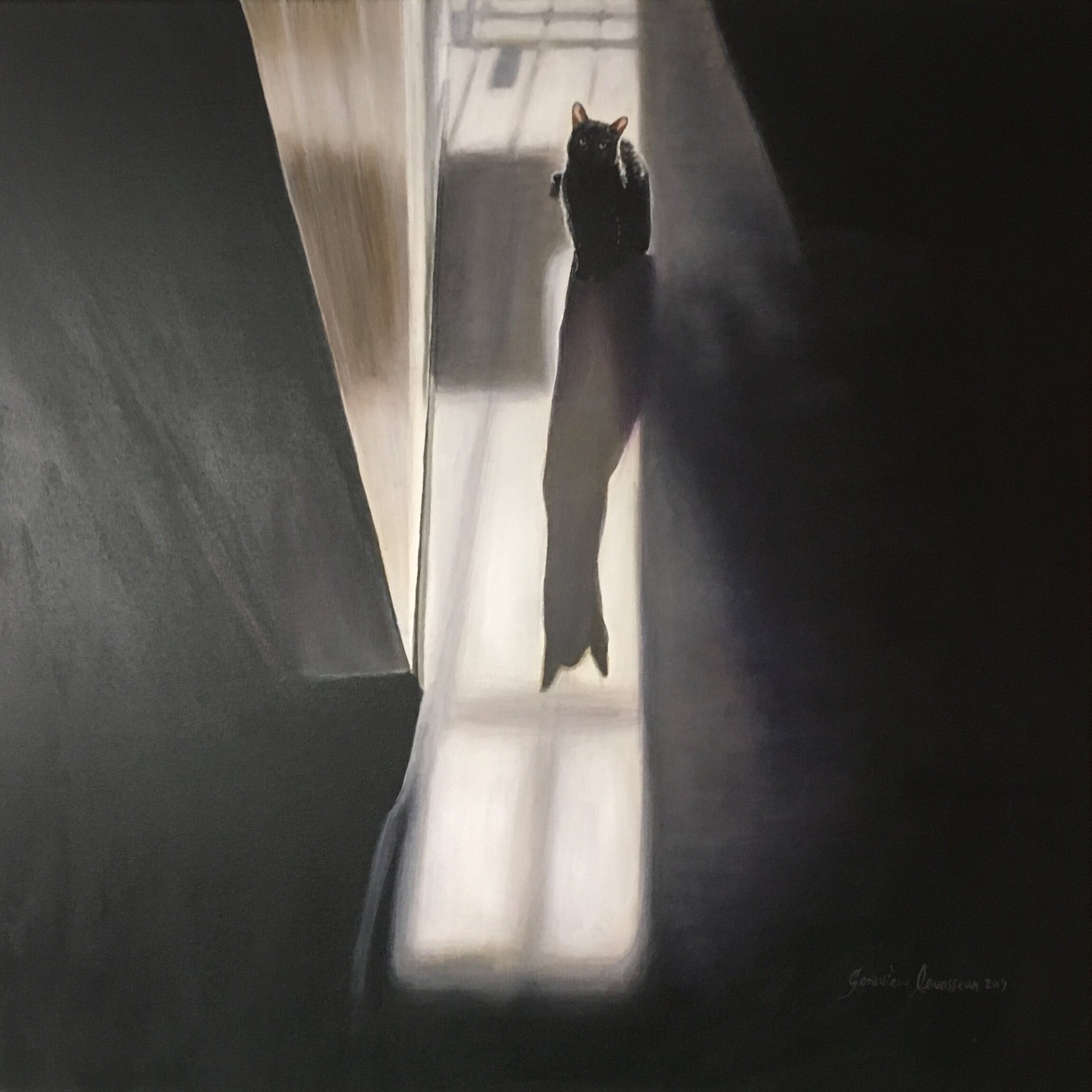 Pooter. Acrylic on canvas, 24" x 24".