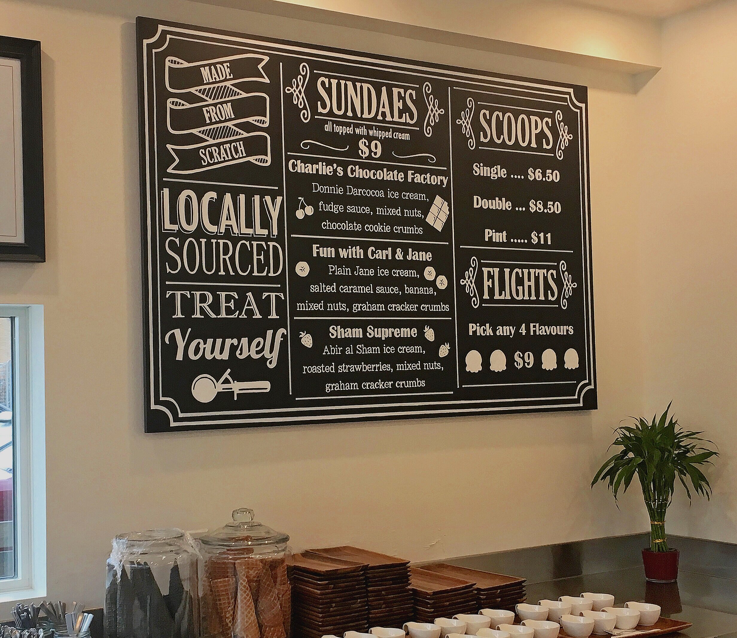Chaeban Ice Cream Menu