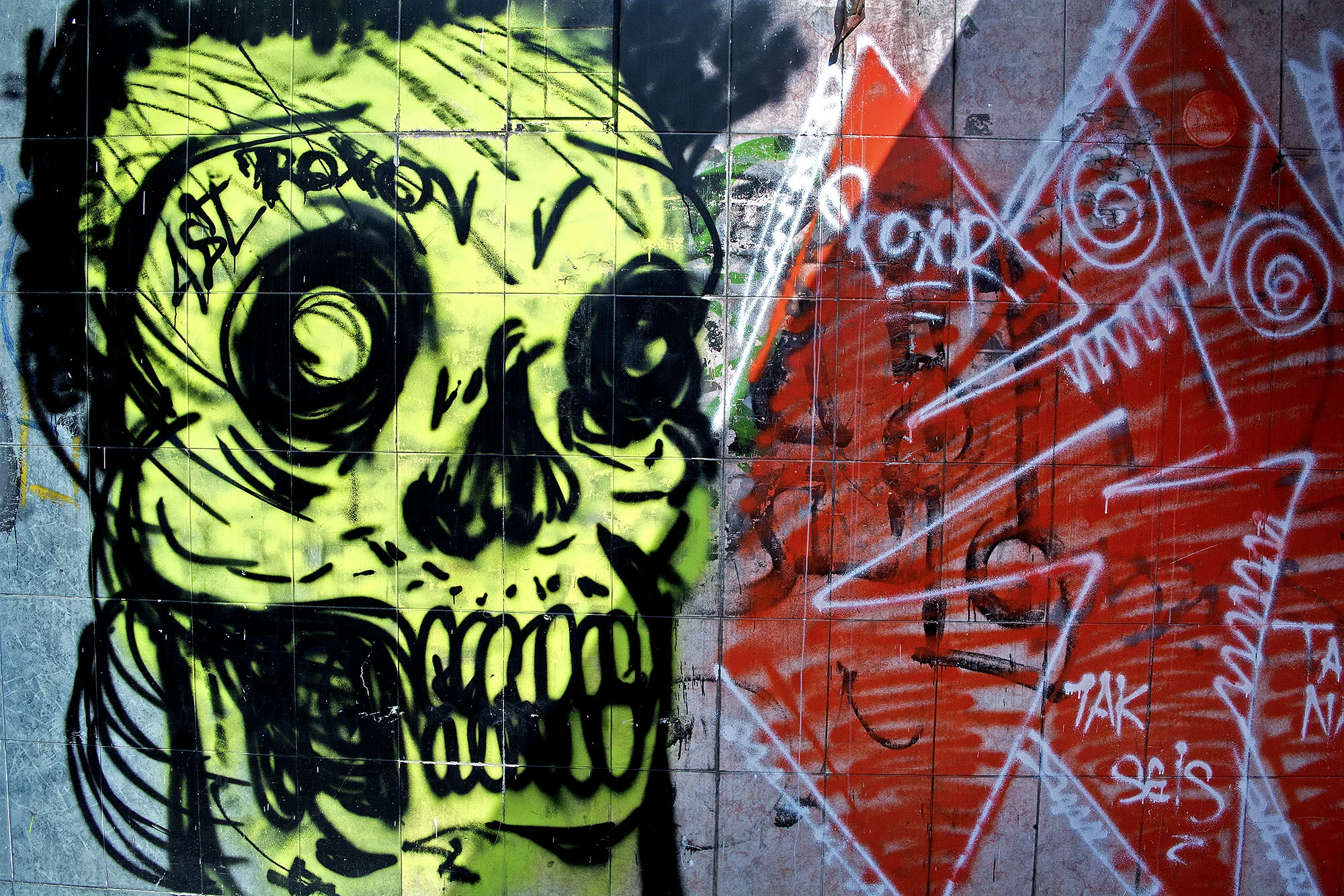 Mexico City, Skull Mural