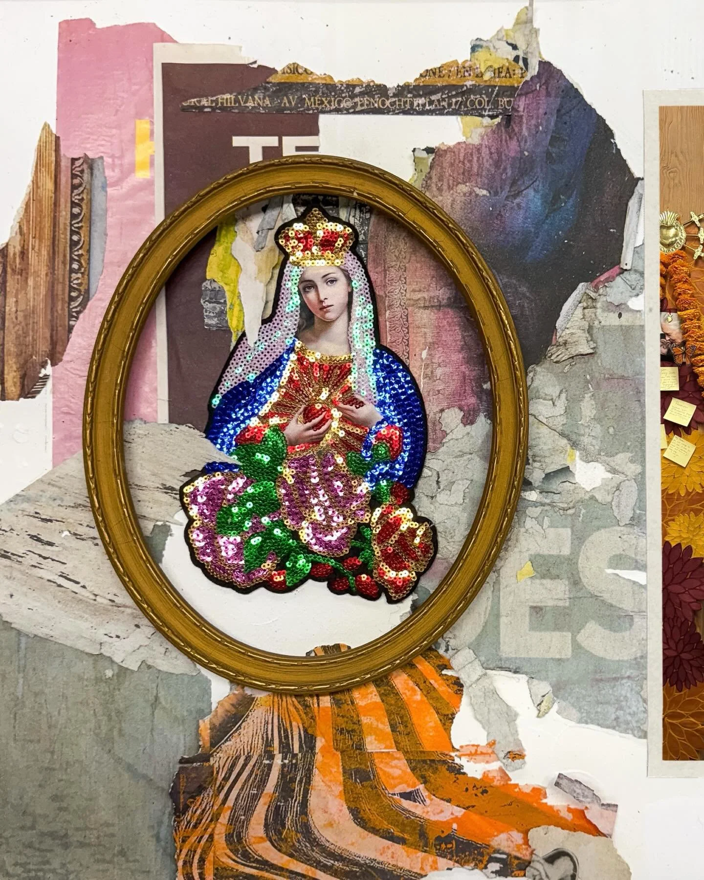 #inmystudio #bridgeportartcenter #chicagoartist #mixedmedia #collage