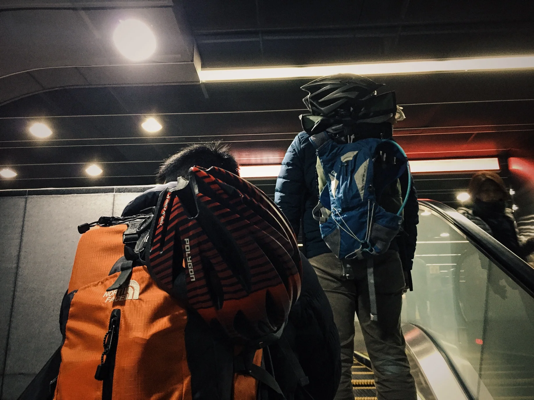 Early morning journey to the Express Train Station in Taipei