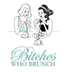 Logo for the Bitches Who Brunch in DC, NY and Chicago.