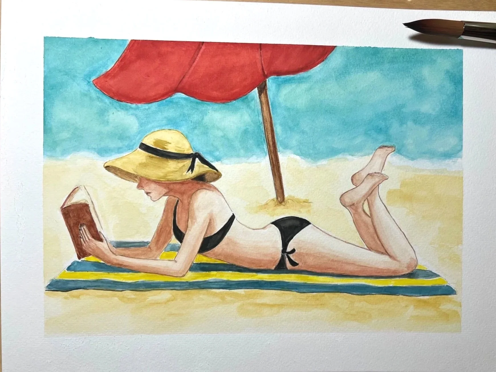 Becca on the beach in Aruba