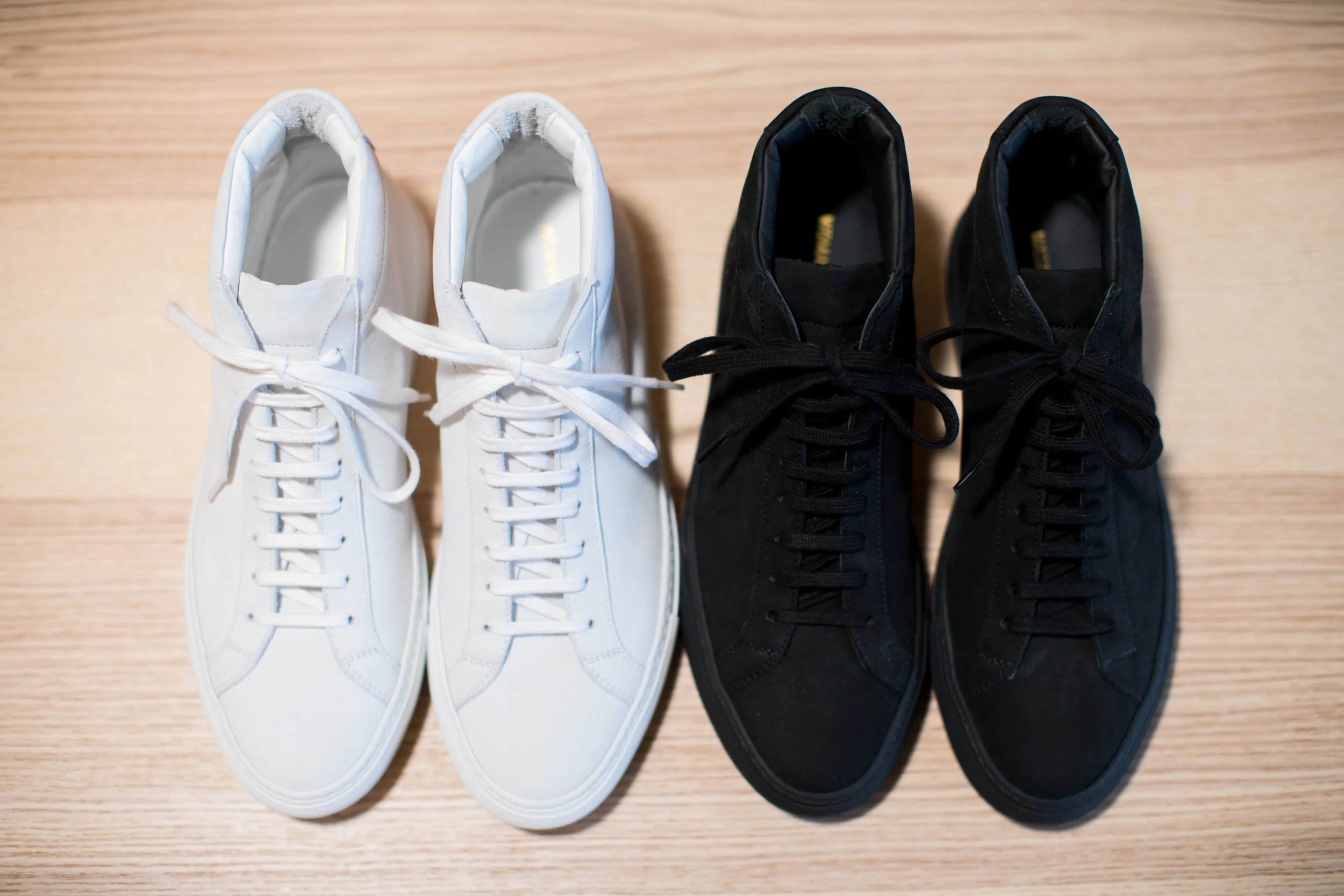 common projects achilles mid on feet