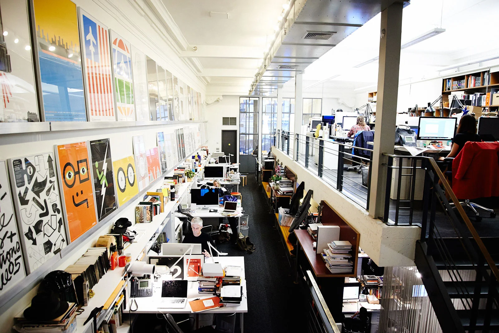 Interior of Pentagram design agency in New York City