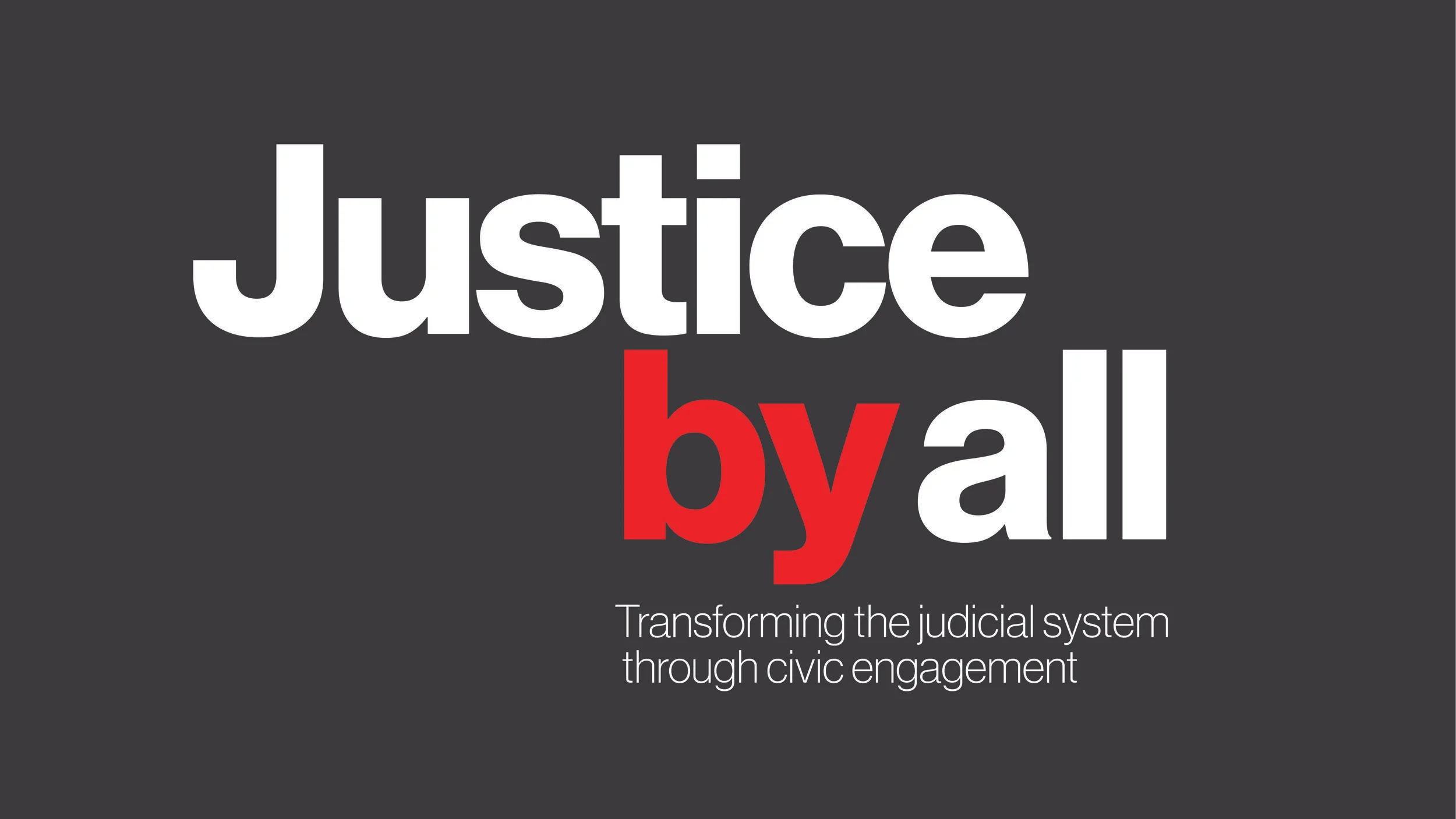 Title of MFA thesis, Justice by all: Transforming the judicial system through civic engagement