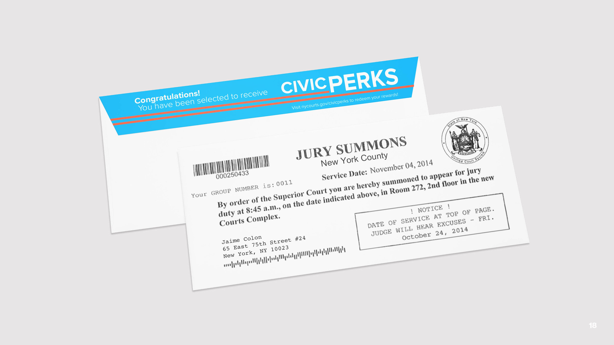 Increasing engagement in jury duty