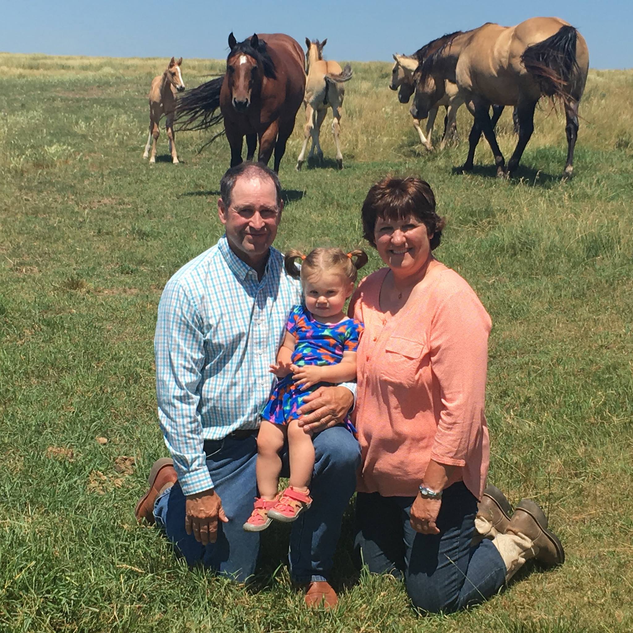 Rick and Kris with granddaughter, Paisley Kate