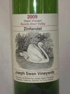 Joseph Swan Vineyards - 2009 Zeigler Vineyard Zinfandel ($30) This Russian River Valley wine was an unexpected experience. Often California Zinfandel is either big and jammy or spicy and peppery. This Zinfandel was unexpected because it was neither. It had good dark fruit flavors and was smooth. A nice wine to enjoy with a meal.