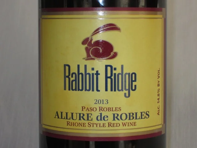 2013 Rabbit Ridge Allure de Robles Rhône Style Blend ($6) This Rhône style blend is a perfect fit for Behind the Cork ™ - Wine of the Week. It's affordable, it's attainable and it's a nice wine to enjoy any day of the week. Being a Rhône blend, it is made from Grenache, Syrah and Mouvedre (GSM). It's medium-bodied with flavors of blackberries, black currants and just a hint of pepper. Being aged in a bit of oak also add to the character of this easy drinking wine.