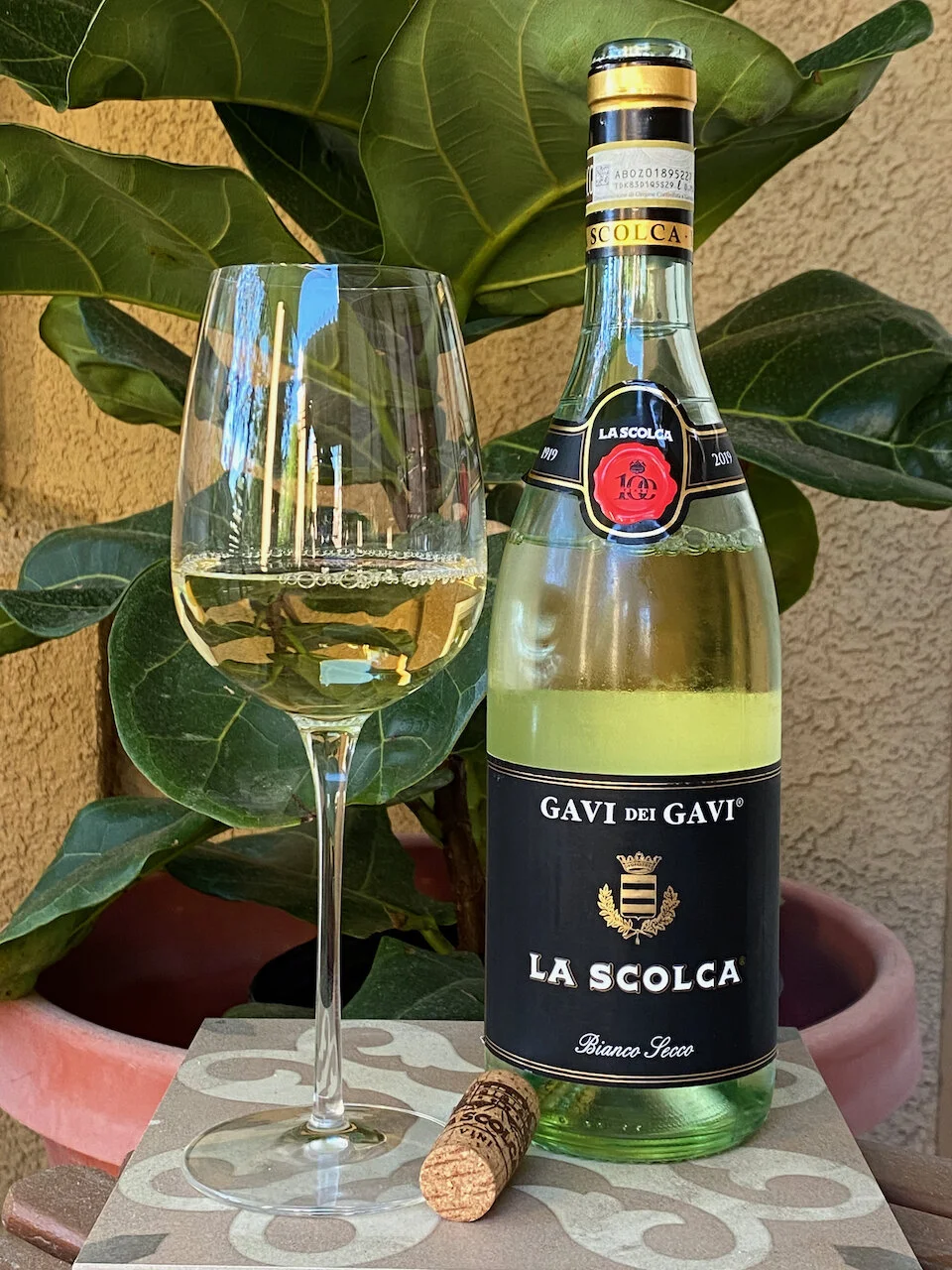   2019 La Scolca Gavi dei Gavi Black Label ($39)   Gavi is the name of a little town in the Apennines mountains, located in the Piedmont border to Liguria, from where the famous white and dry wine has taken its name.   Thanks to La Scolca® who began 